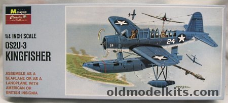 Monogram 1/48 OS2U-3 Kingfisher RAF or US Navy Land or Floatplane - (OS2U3), 85-135 plastic model kit